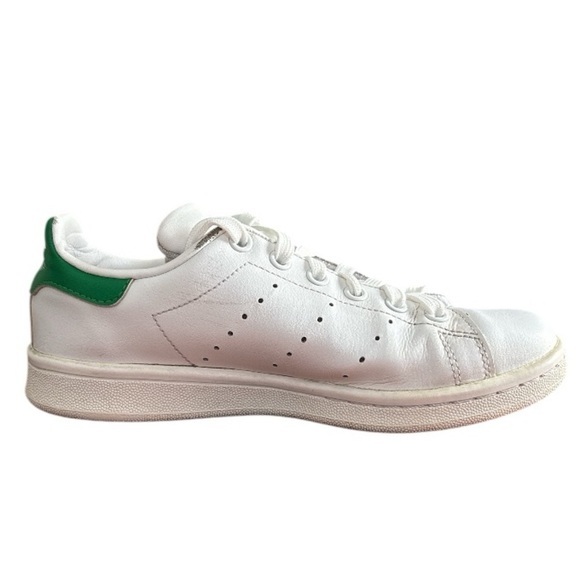 Adidas Original Endorsed by Stan Smith White Green Low Top Sneakers Size 4 - Picture 4 of 9